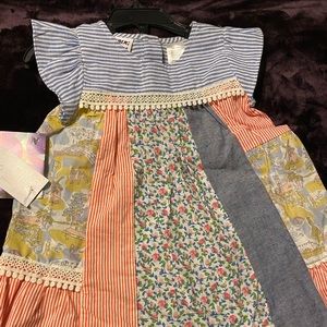 Toddler multi pattern dress